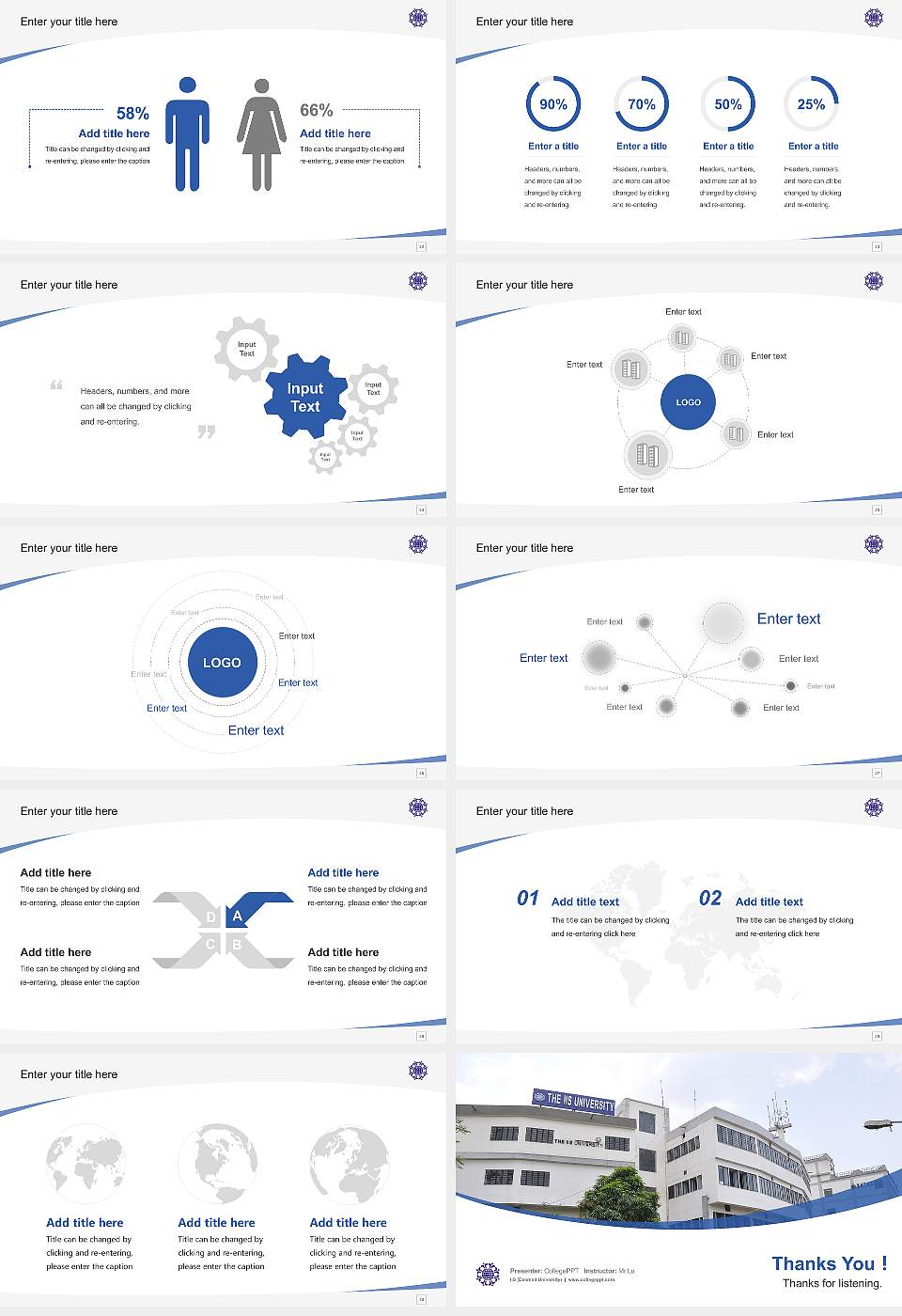 IIS (Deemed University) Course/Courseware Creation PPT Template16:9 ratio PPT effect preview image4