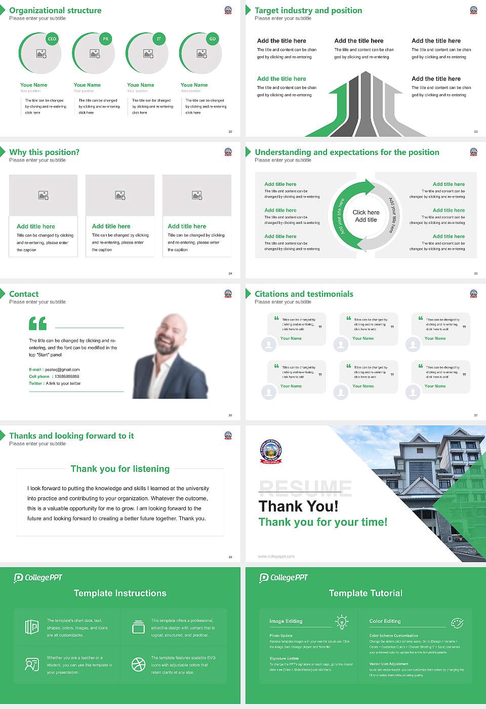Himachal Pradesh National Law University Resume PPT Template16:9 ratio PPT effect preview image4