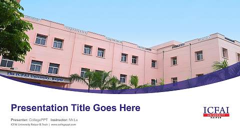 ICFAI University Raipur B.Tech Course/Courseware Creation PPT Template