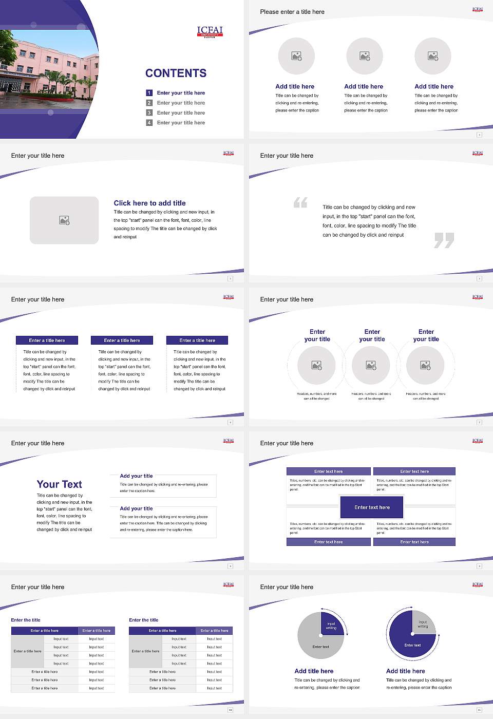 ICFAI University Raipur B.Tech Course/Courseware Creation PPT Template16:9 ratio PPT effect preview image2