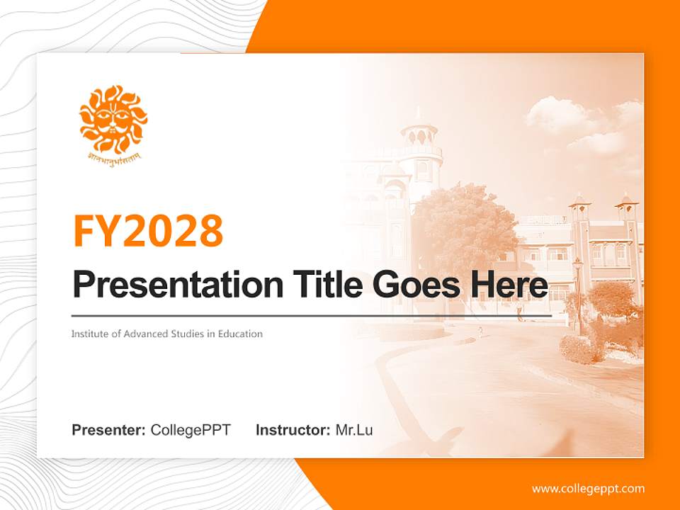 Institute of Advanced Studies in Education Academic Presentation/Research Findings Report PPT Template4:3 ratio PPT effect preview image5