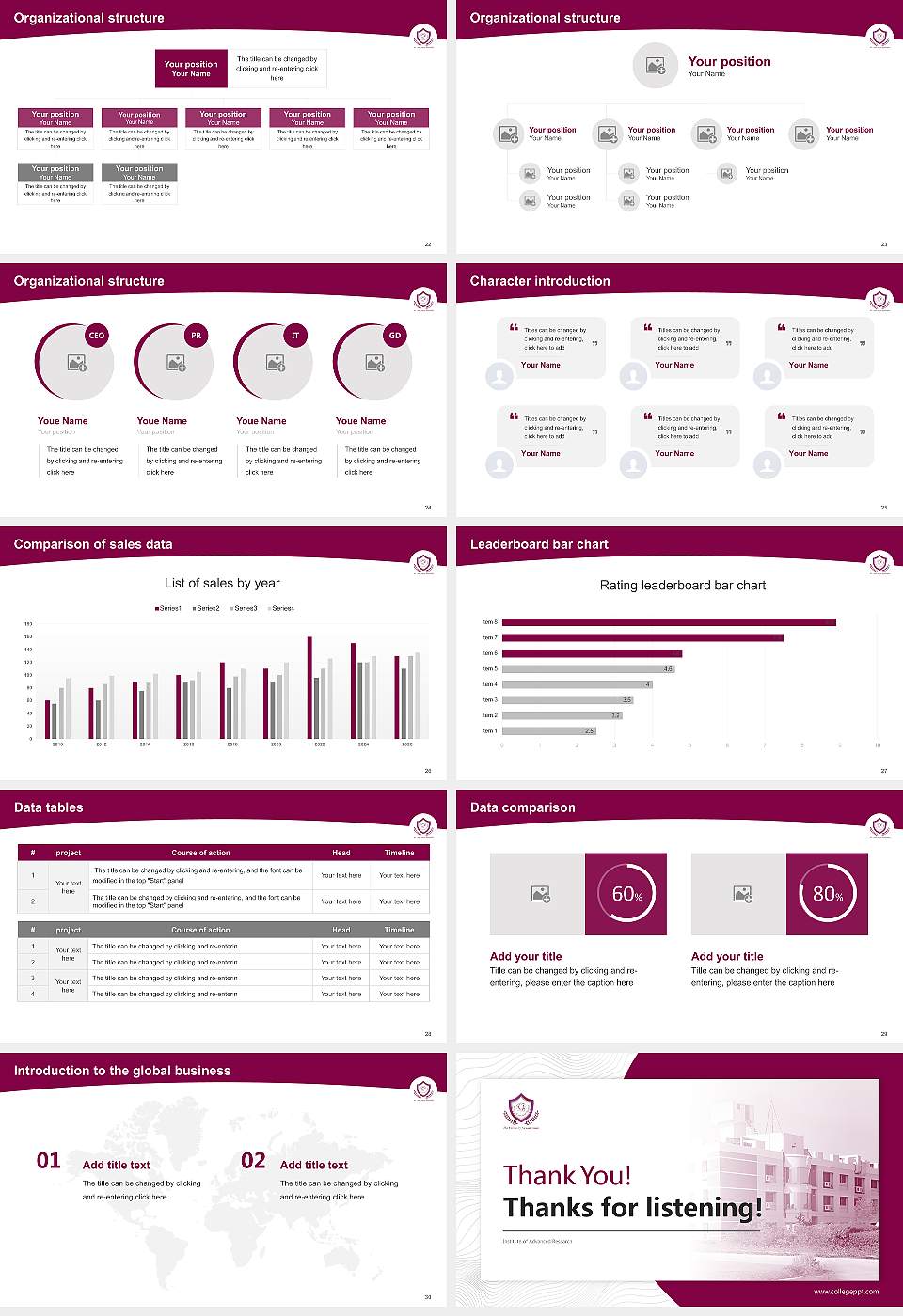 Institute of Advanced Research Academic Presentation/Research Findings Report PPT Template16:9 ratio PPT effect preview image4