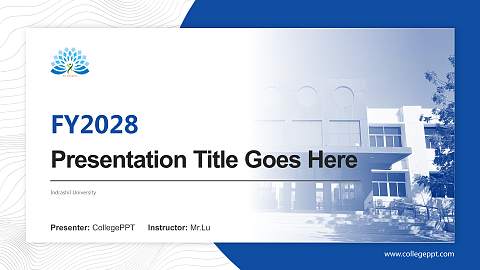 Indrashil University Academic Presentation/Research Findings Report PPT Template