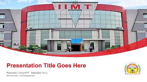 IIMT University Course/Courseware Creation PPT Template