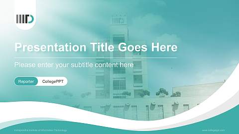 Indraprastha Institute of Information Technology Lecture Sharing and Networking Event PPT Template