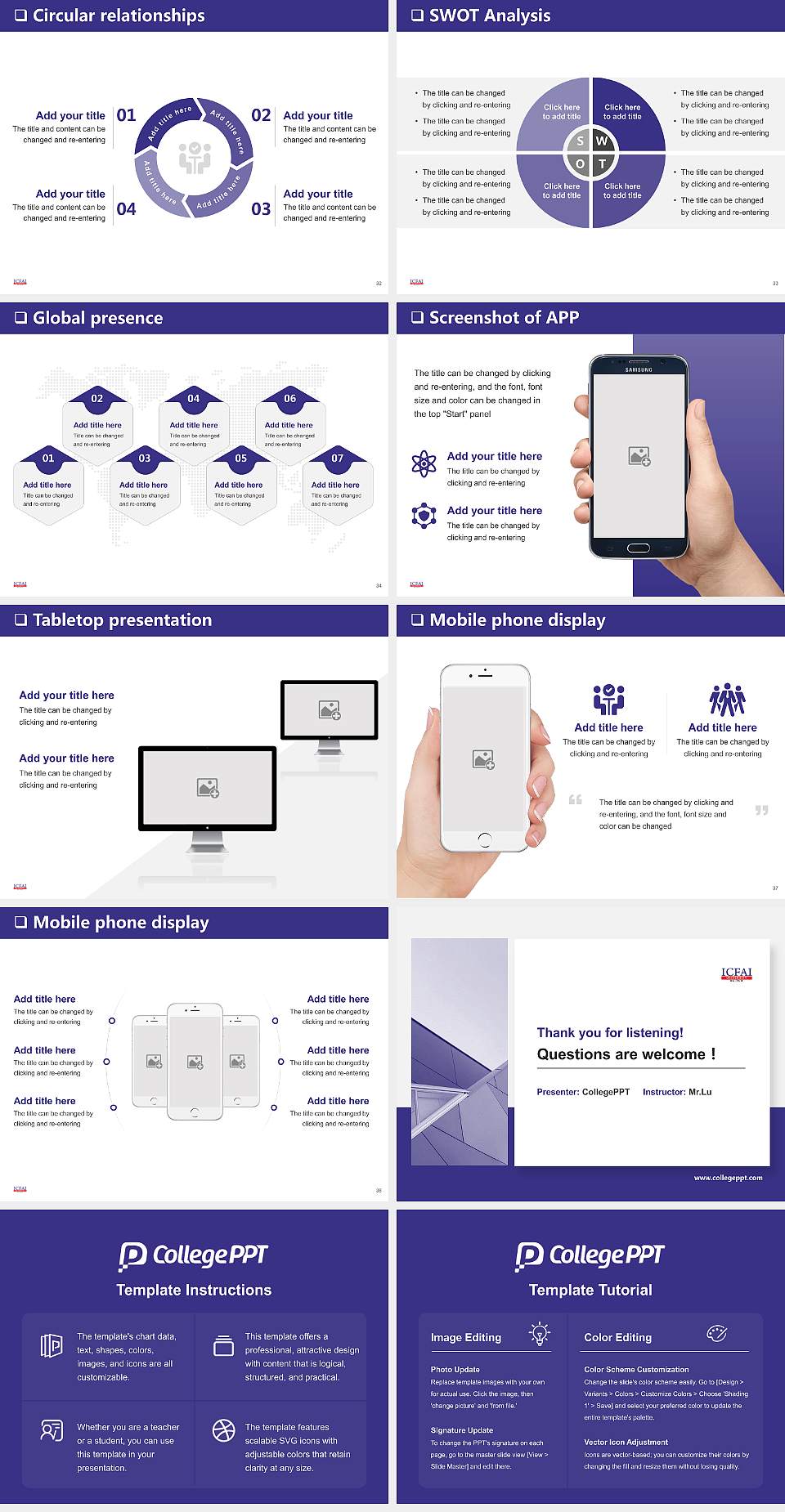 ICFAI University Raipur B.Tech General Purpose PPT Template4:3 ratio PPT effect preview image5