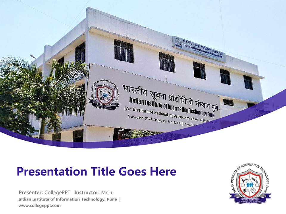 Indian Institute of Information Technology, Pune Course/Courseware Creation PPT Template4:3 ratio PPT effect preview image5