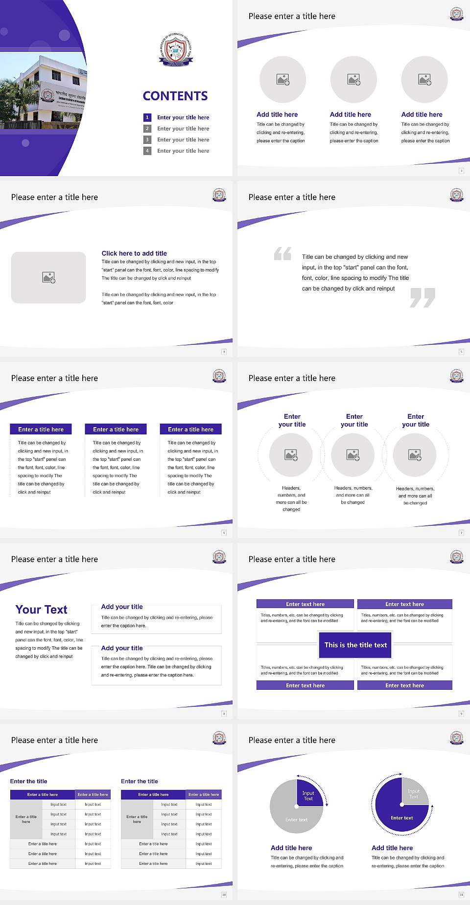 Indian Institute of Information Technology, Pune Course/Courseware Creation PPT Template4:3 ratio PPT effect preview image2