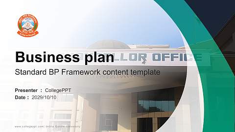 Indira Gandhi University Competition/Entrepreneurship Contest PPT Template