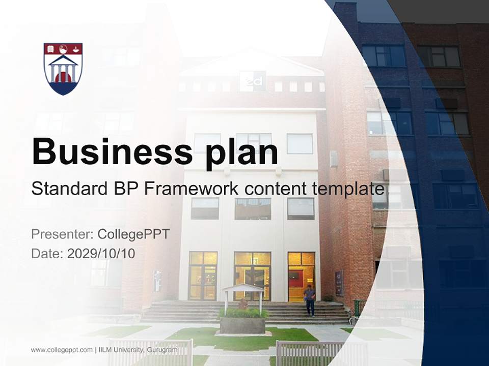 IILM University, Gurugram Competition/Entrepreneurship Contest PPT Template4:3 ratio PPT effect preview image9
