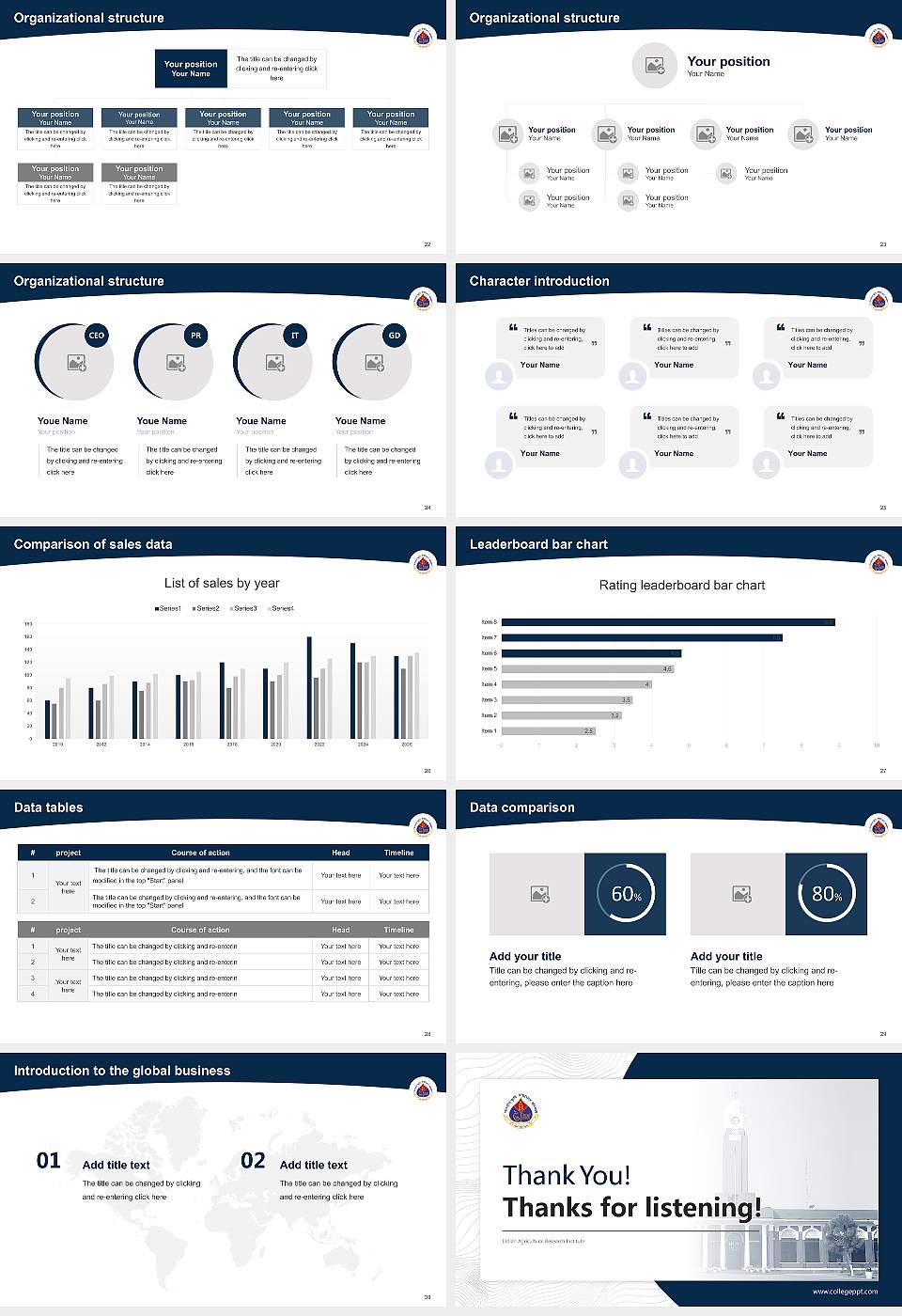 Indian Agricultural Research Institute Academic Presentation/Research Findings Report PPT Template16:9 ratio PPT effect preview image4