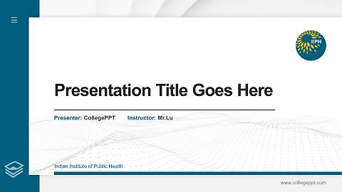 Indian Institute of Public Health Thesis Proposal/Graduation Defense PPT Template
