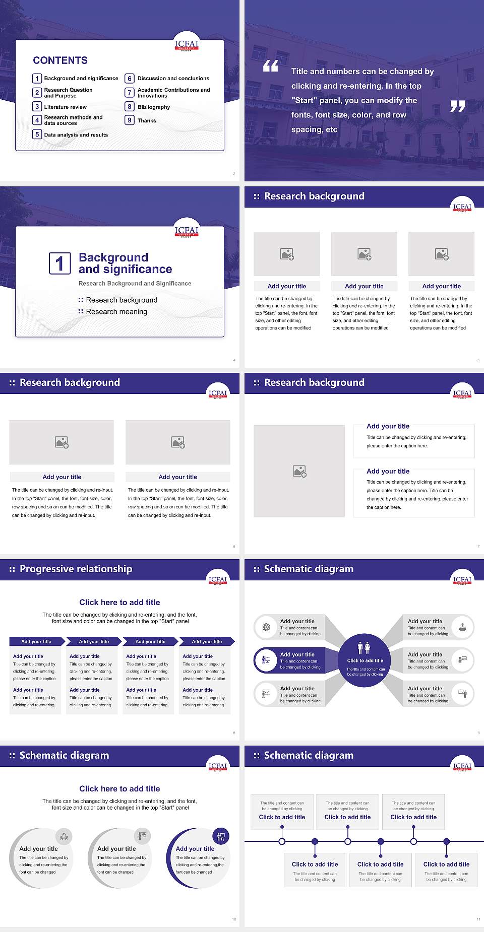 ICFAI University Raipur B.Tech Graduation Thesis Defense PPT Template4:3 ratio PPT effect preview image2