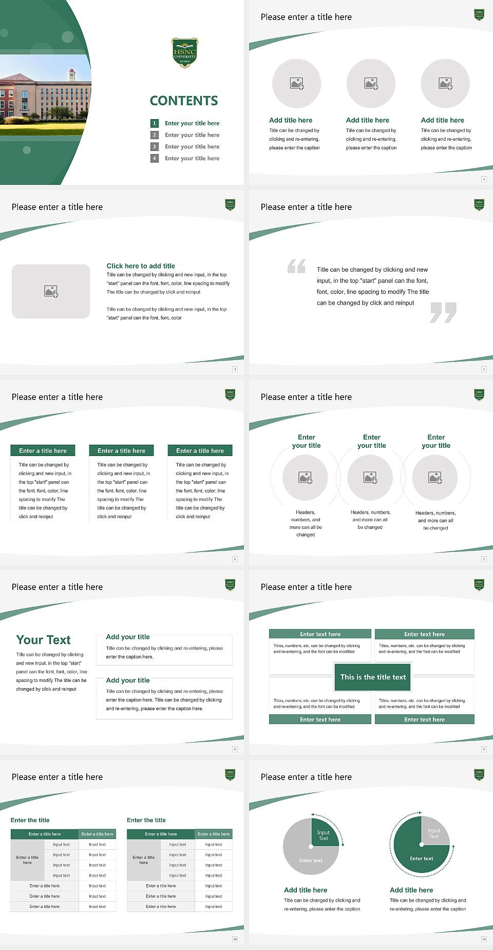 Hyderabad (Sind) National Collegiate University Course/Courseware Creation PPT Template4:3 ratio PPT effect preview image2