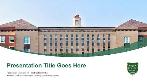 Hyderabad (Sind) National Collegiate University Course/Courseware Creation PPT Template
