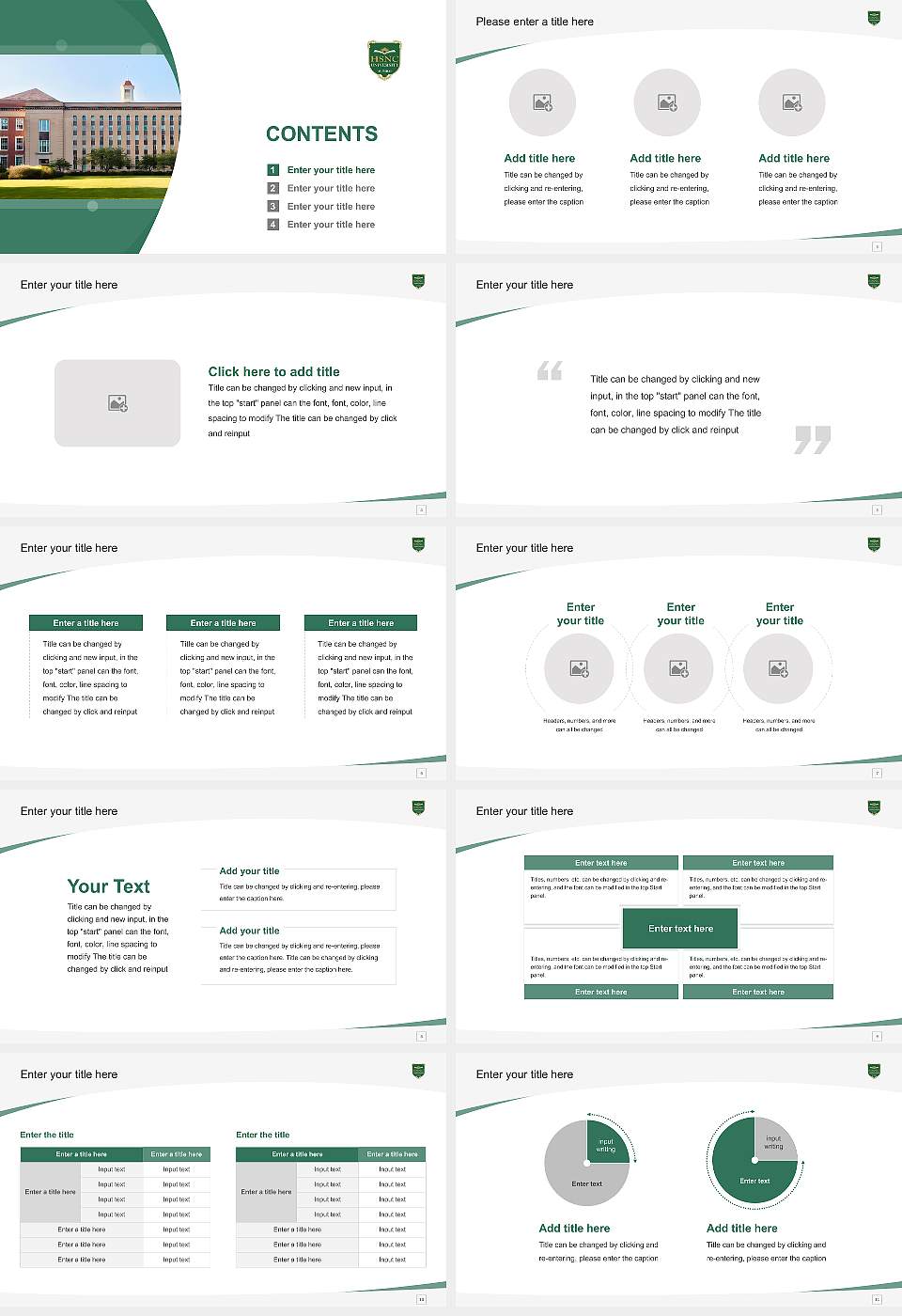 Hyderabad (Sind) National Collegiate University Course/Courseware Creation PPT Template16:9 ratio PPT effect preview image2