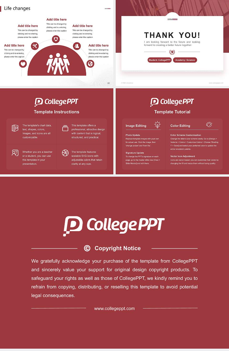 IIHMR University National Scholarship Defense PPT Template4:3 ratio PPT effect preview image4