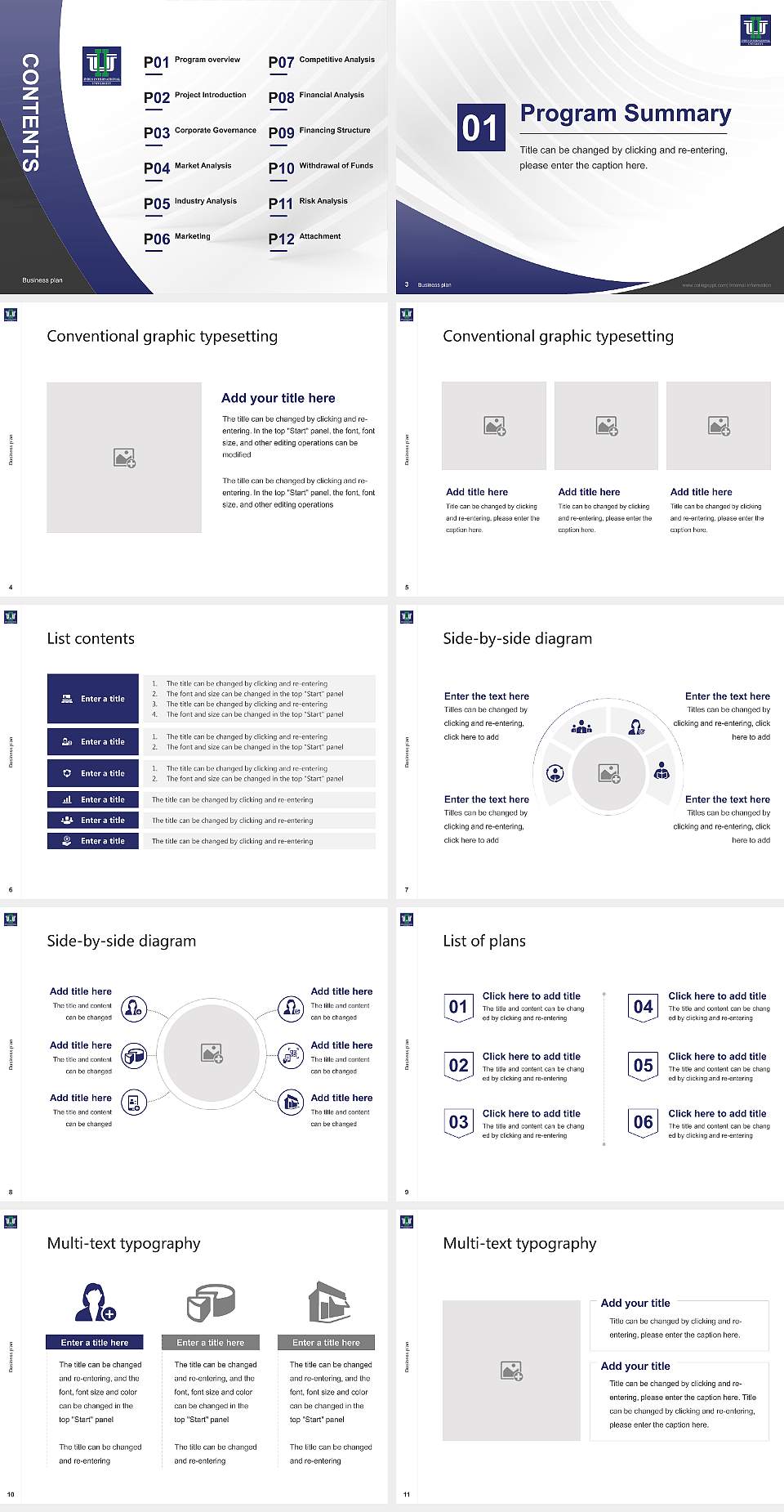 Indus International University Competition/Entrepreneurship Contest PPT Template4:3 ratio PPT effect preview image2