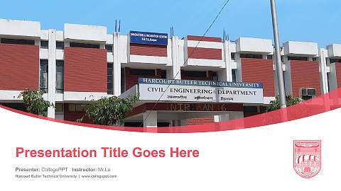Harcourt Butler Technical University Course/Courseware Creation PPT Template