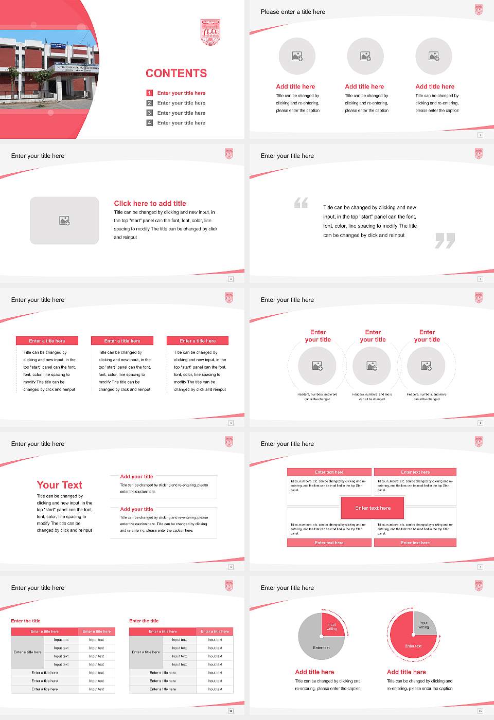 Harcourt Butler Technical University Course/Courseware Creation PPT Template16:9 ratio PPT effect preview image2