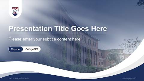 IILM University, Greater Noida Lecture Sharing and Networking Event PPT Template