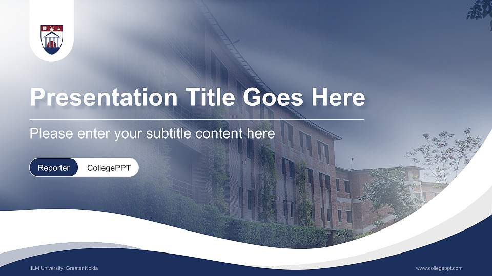 IILM University, Greater Noida Lecture Sharing and Networking Event PPT Template16:9 ratio PPT effect preview image