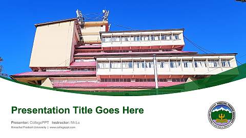 Himachal Pradesh University Course/Courseware Creation PPT Template