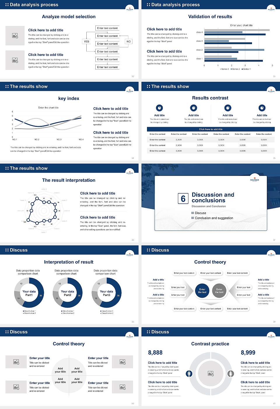 IMS Unison University Graduation Thesis Defense PPT Template16:9 ratio PPT effect preview image5