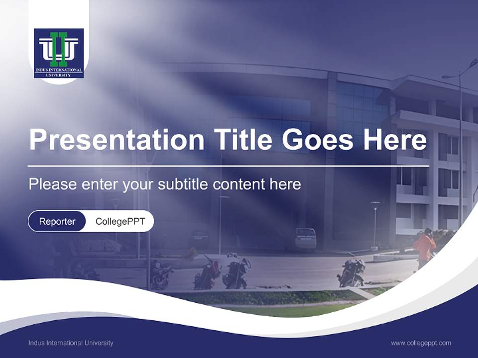 Indus International University Lecture Sharing and Networking Event PPT Template4:3 ratio PPT effect preview image4