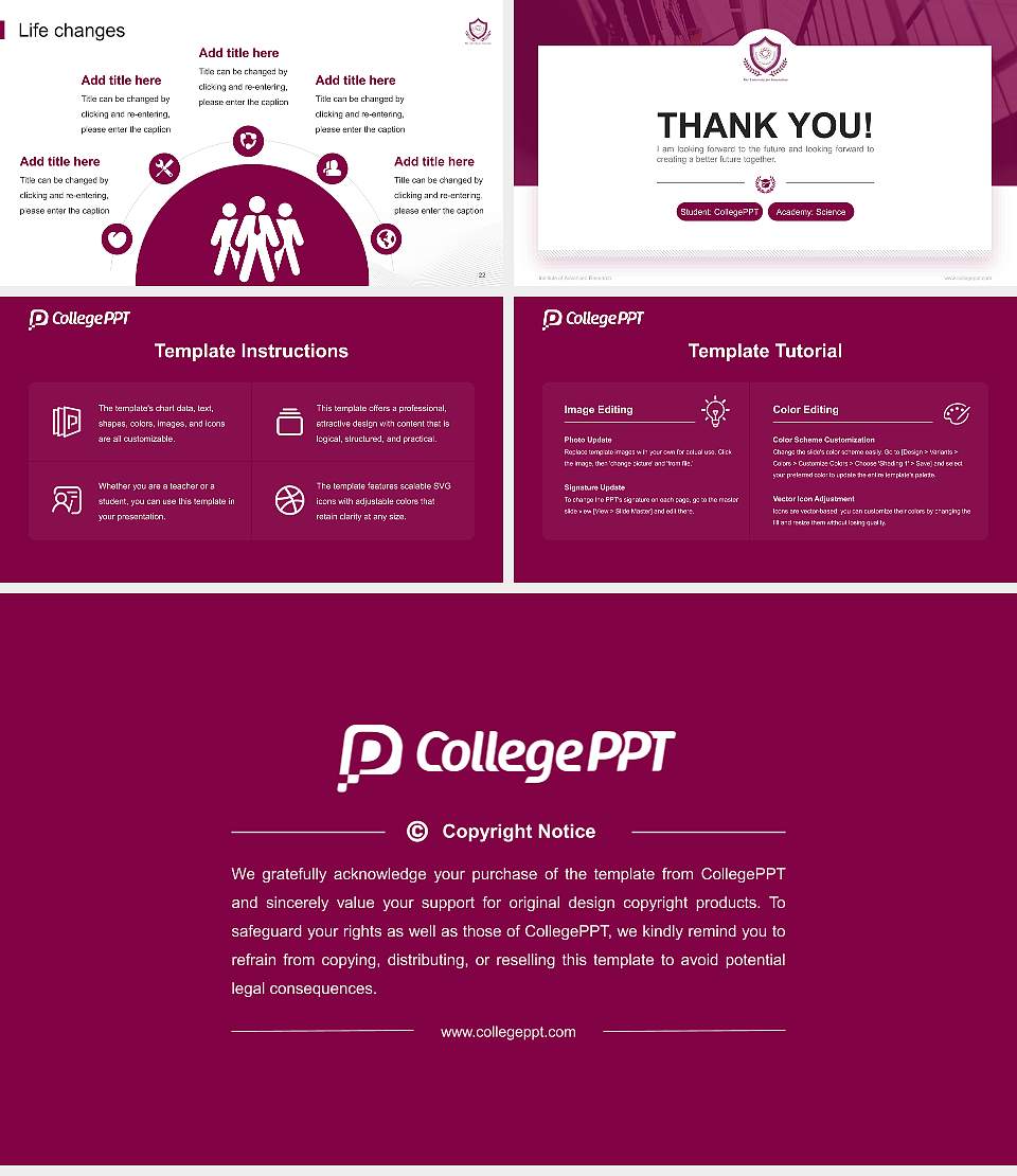 Institute of Advanced Research National Scholarship Defense PPT Template16:9 ratio PPT effect preview image4