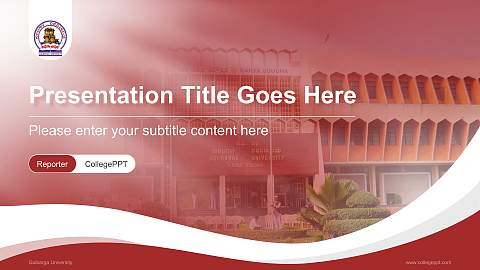Gulbarga University Lecture Sharing and Networking Event PPT Template
