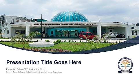 Hemwati Nandan Bahuguna Medical Education University Course/Courseware Creation PPT Template