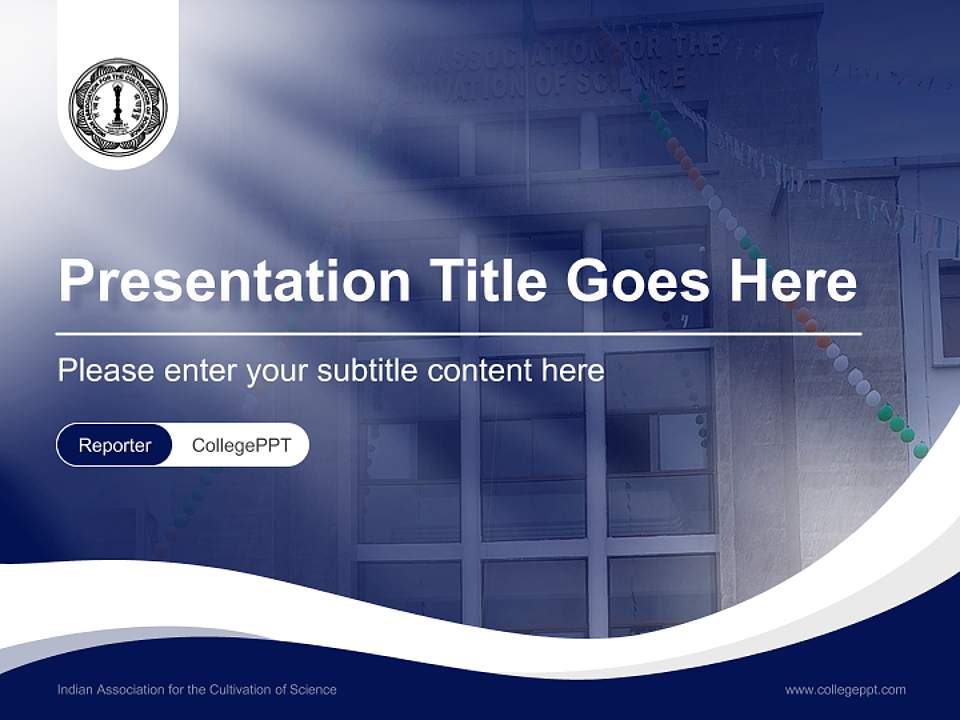 Indian Association for the Cultivation of Science Lecture Sharing and Networking Event PPT Template4:3 ratio PPT effect preview image4