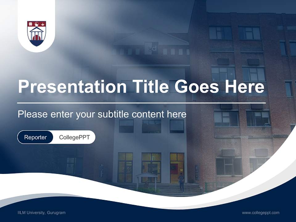 IILM University, Gurugram Lecture Sharing and Networking Event PPT Template4:3 ratio PPT effect preview image4