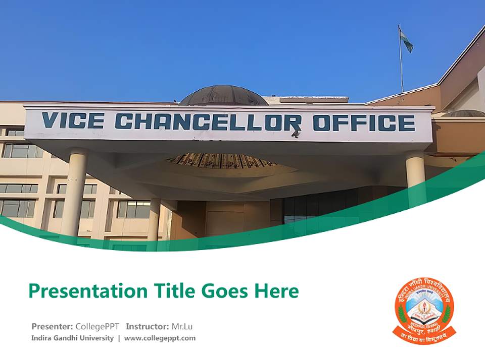 Indira Gandhi University Course/Courseware Creation PPT Template4:3 ratio PPT effect preview image5