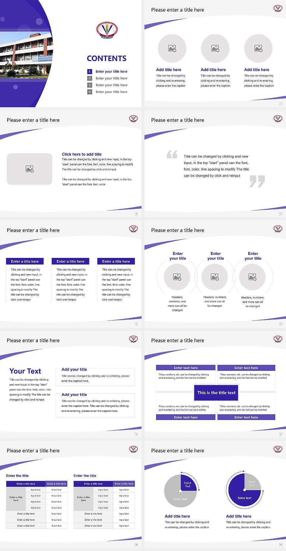 Guru Angad Dev Veterinary & Animal Sciences University Course/Courseware Creation PPT Template4:3 ratio PPT effect preview image2