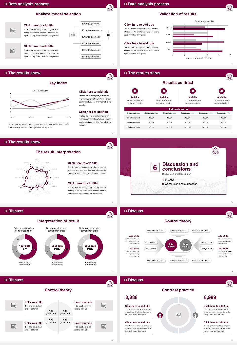Institute of Advanced Research Graduation Thesis Defense PPT Template16:9 ratio PPT effect preview image5