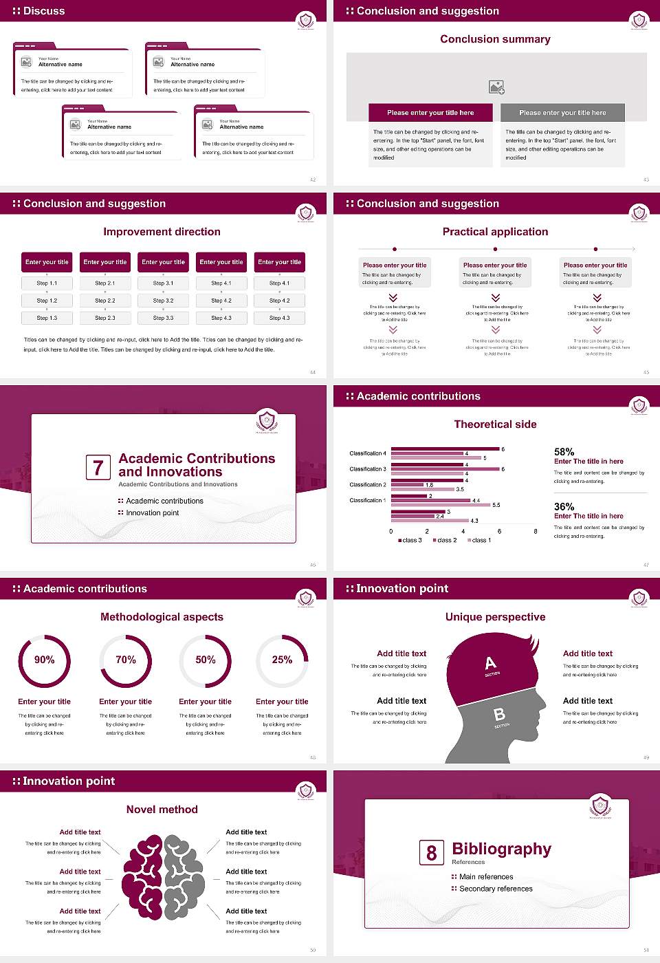 Institute of Advanced Research Graduation Thesis Defense PPT Template16:9 ratio PPT effect preview image6