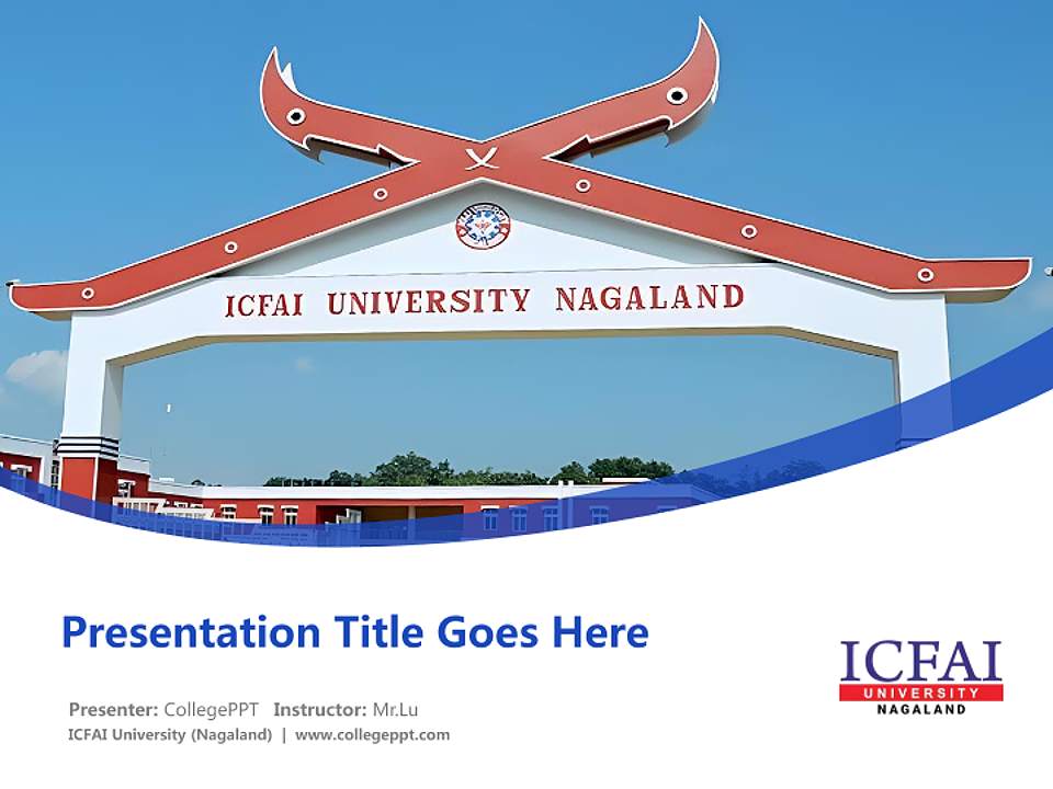 ICFAI University (Nagaland) Course/Courseware Creation PPT Template4:3 ratio PPT effect preview image5