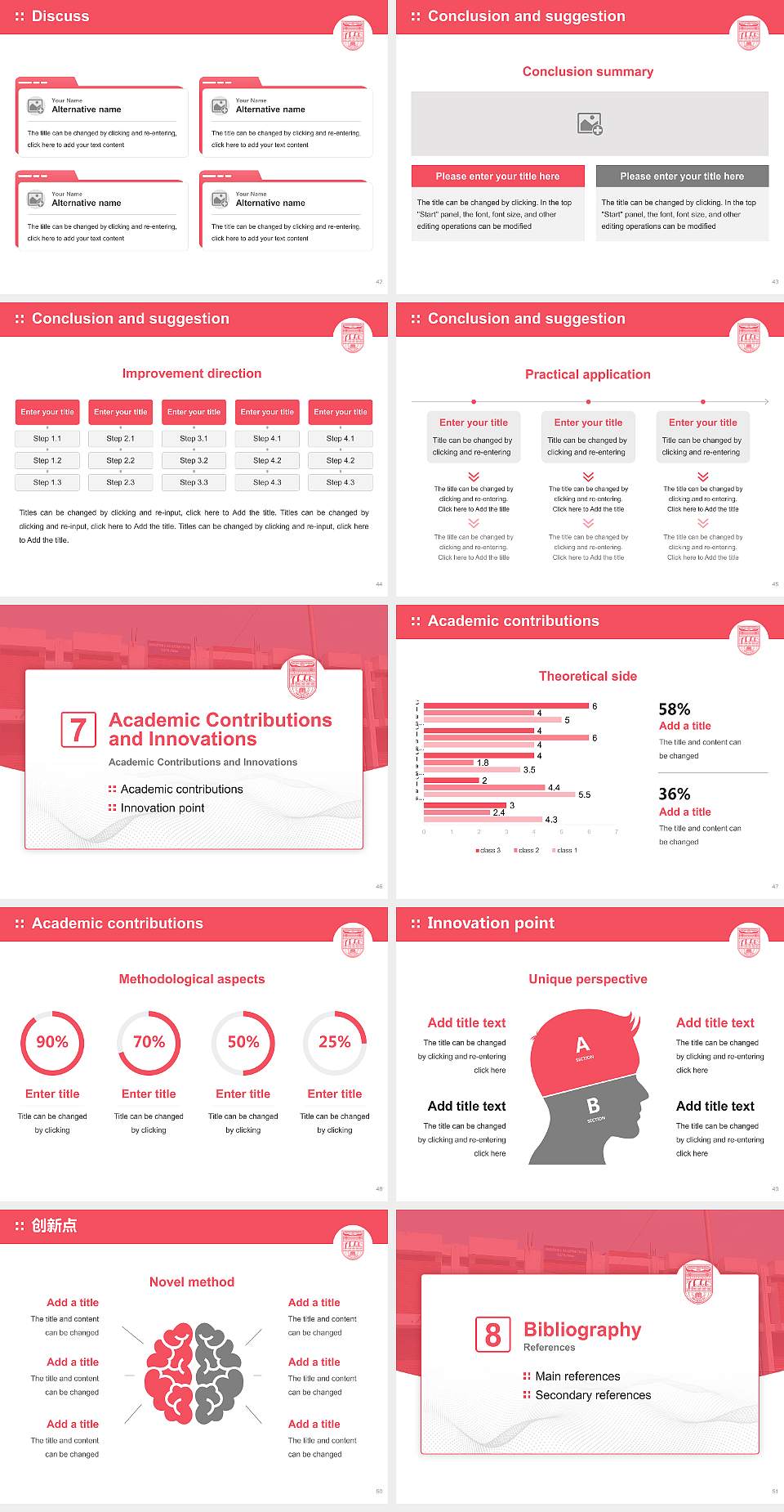 Harcourt Butler Technical University Graduation Thesis Defense PPT Template4:3 ratio PPT effect preview image6
