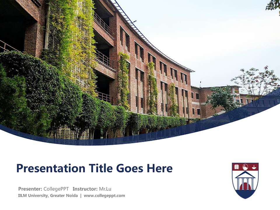 IILM University, Greater Noida Course/Courseware Creation PPT Template4:3 ratio PPT effect preview image5
