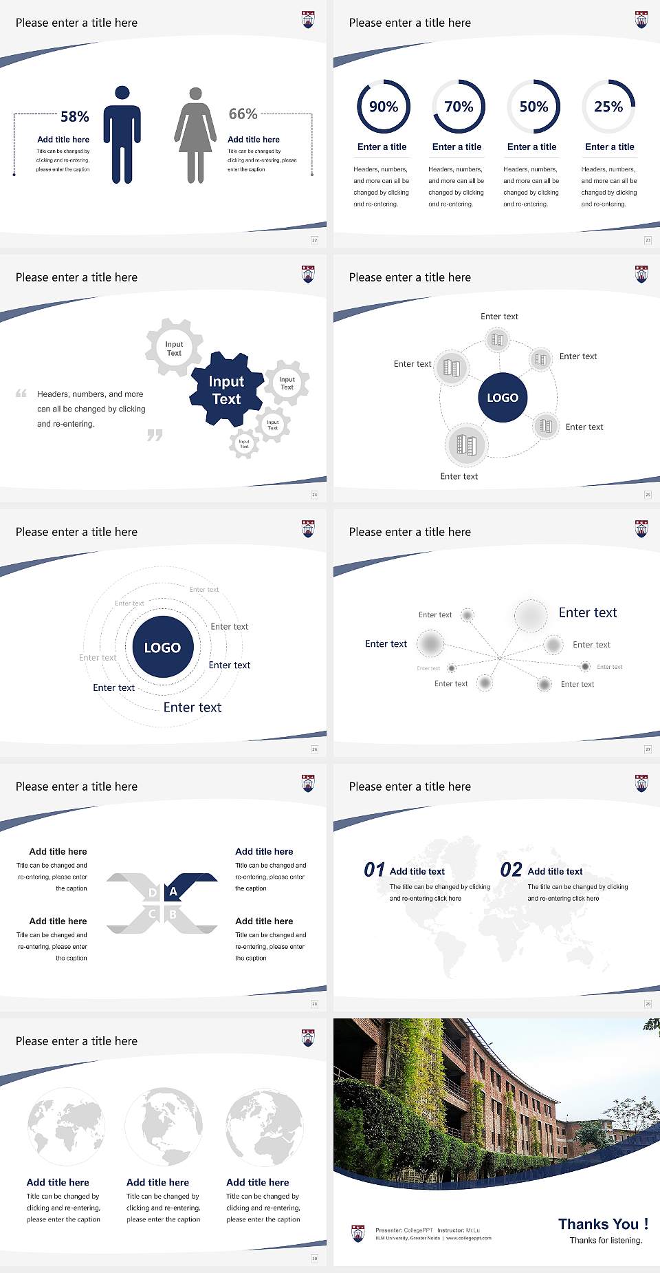 IILM University, Greater Noida Course/Courseware Creation PPT Template4:3 ratio PPT effect preview image4