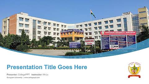 Gurugram University Course/Courseware Creation PPT Template
