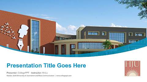 Haridev Joshi University of Journalism and Mass Communication Course/Courseware Creation PPT Template