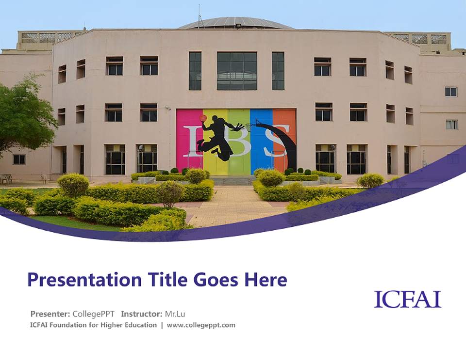 ICFAI Foundation for Higher Education Course/Courseware Creation PPT Template4:3 ratio PPT effect preview image5