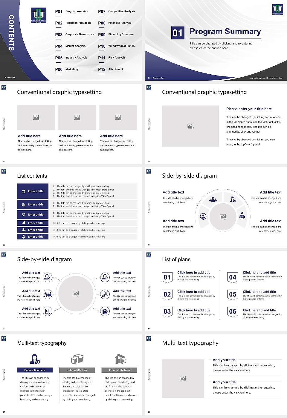 Indus International University Competition/Entrepreneurship Contest PPT Template16:9 ratio PPT effect preview image2