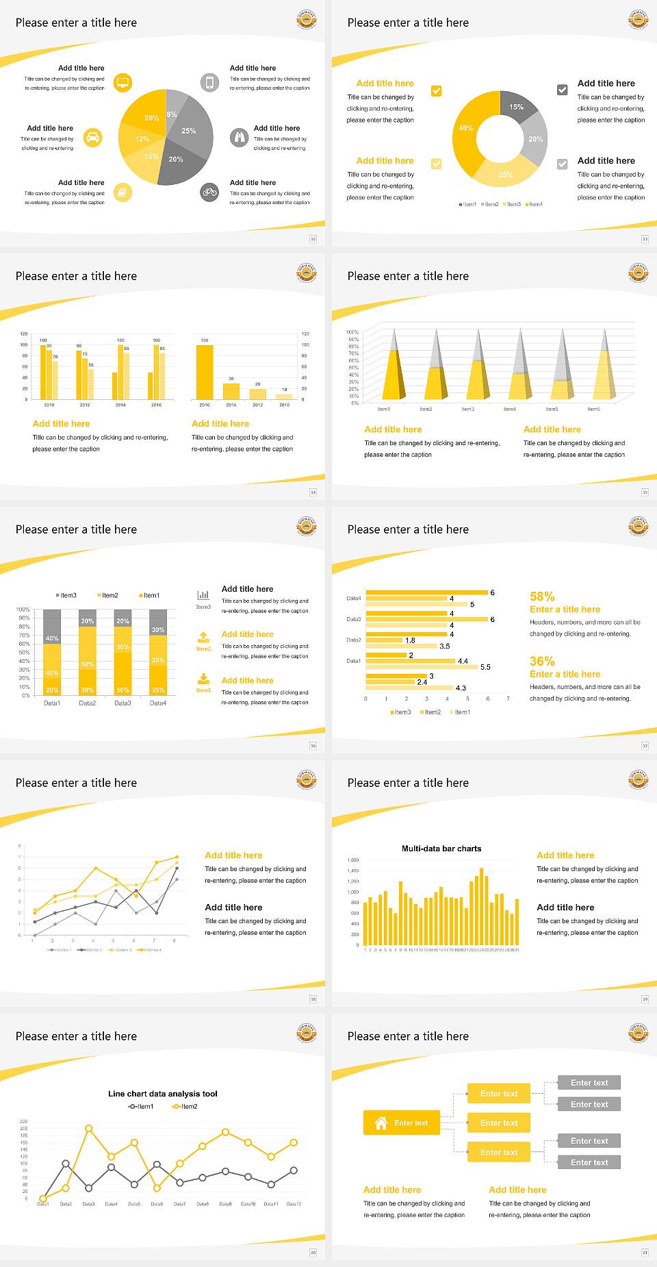 Himalayan University Course/Courseware Creation PPT Template4:3 ratio PPT effect preview image3