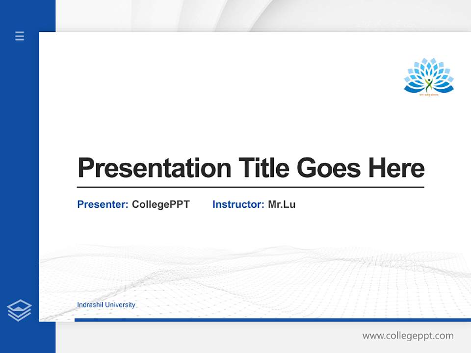 Indrashil University Thesis Proposal/Graduation Defense PPT Template4:3 ratio PPT effect preview image5