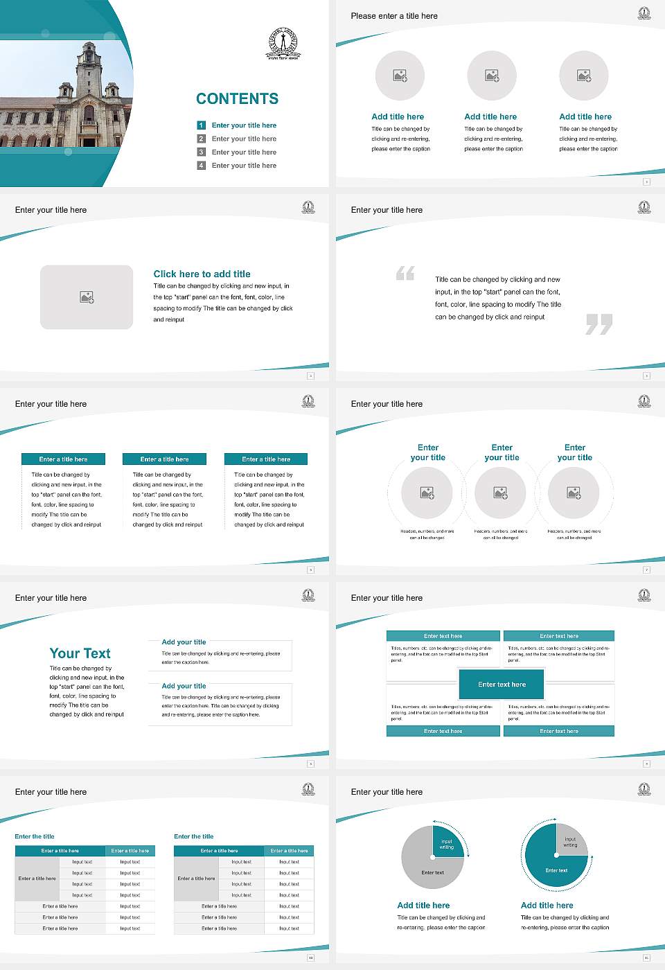 Indian Institute of Science Course/Courseware Creation PPT Template16:9 ratio PPT effect preview image2
