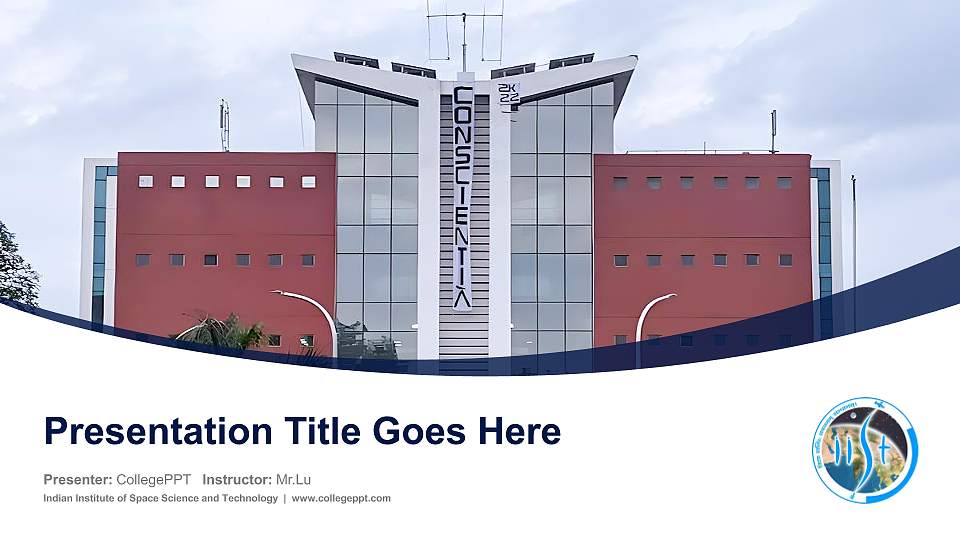 Indian Institute of Space Science and Technology Course/Courseware Creation PPT Template16:9 ratio PPT effect preview image